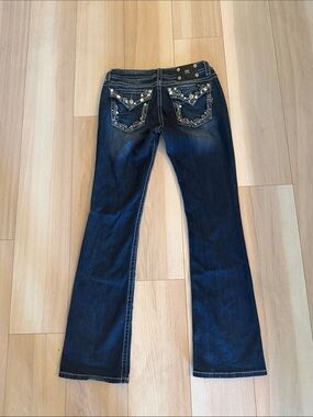 Miss Me jeans Dark Blue Women's Jeans with Decorative Back Pockets